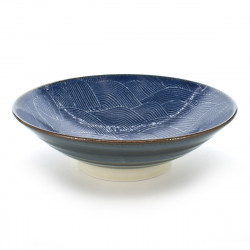 Japanese blue nami seigaiha bowl