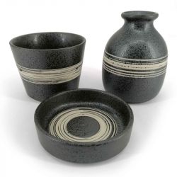 Japanese ceramic saucer set - KASSHOKUBURU