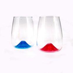 Duo of Japanese sake glasses mt. fuji - FUJISAN
