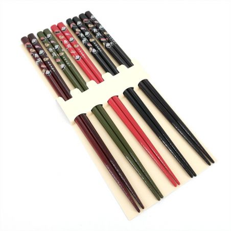 Pair of Japanese chopsticks Crane and turtle pattern, KAME, color of your  choice, 23 cm