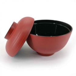 Japanese soup bowl with lacquered effect - SHIKKI SUPPUBORU