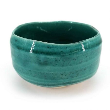 Bol en céramique pour cérémonie du thé, bleu océan - KAIYO