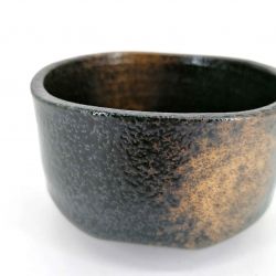 Black ceramic bowl for tea ceremony - EREGANTONA KURO