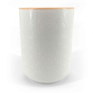 Taza de té de cerámica japonesa, blanca - ASANOHA
