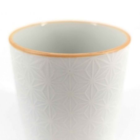 Tasse à thé japonaise en céramique, blanc - ASANOHA