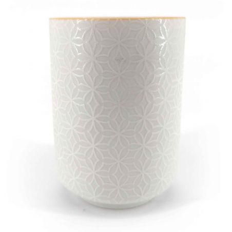 Japanese ceramic tea cup, white - SHIPPO