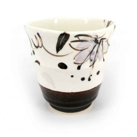 Japanische Keramik-Teetasse, braun - HANA ORIBE