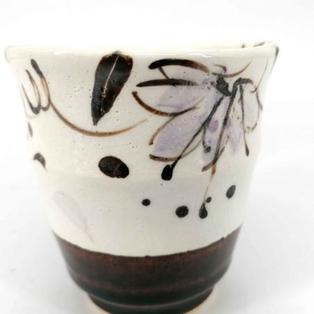 Tasse à thé japonaise en céramique, marron - HANA ORIBE