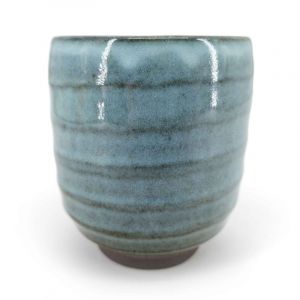 Tasse à thé japonaise en céramique, nuances de bleu - NYUANSU