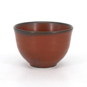 Japanese ceramic tea cup - KAPPU - red