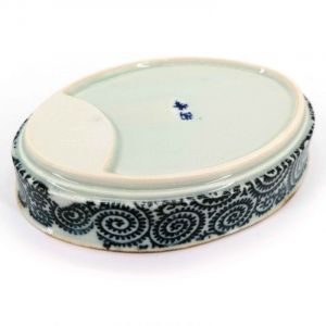 Plato de cerámica con compartimento para salsa - KARAKUSA