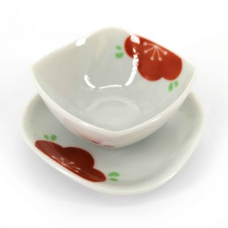 Ceramic vessel and saucer set - REDDO UME