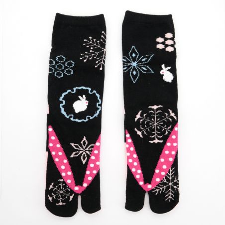 Japanese cotton tabi socks, KIKUNEKO