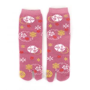 Japanese cotton tabi socks, HANA