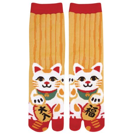 Japanese cotton tabi socks, MANEKINEKO