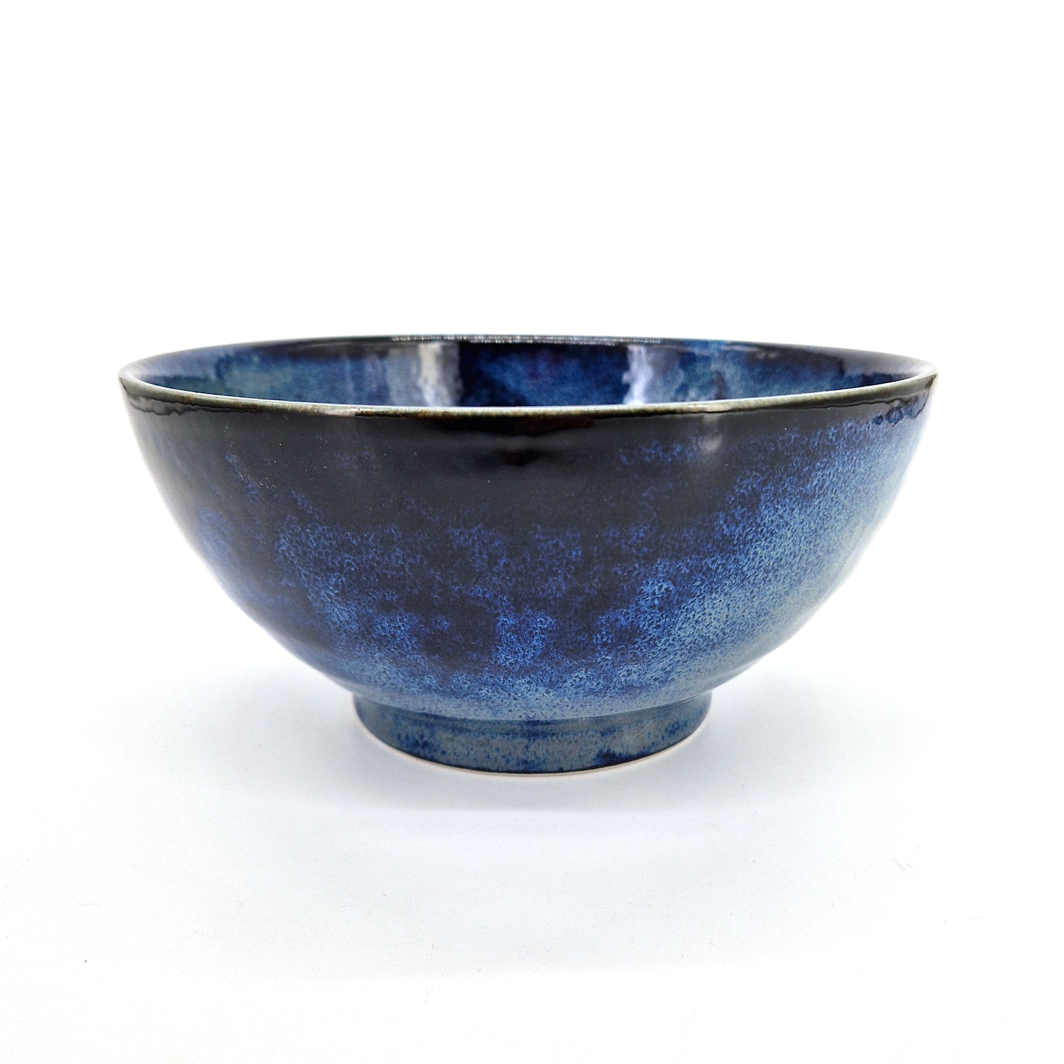 Cuchara japonesa para ramen INDIGO BLUE 15 cm, azul, cerámica, MIJ 