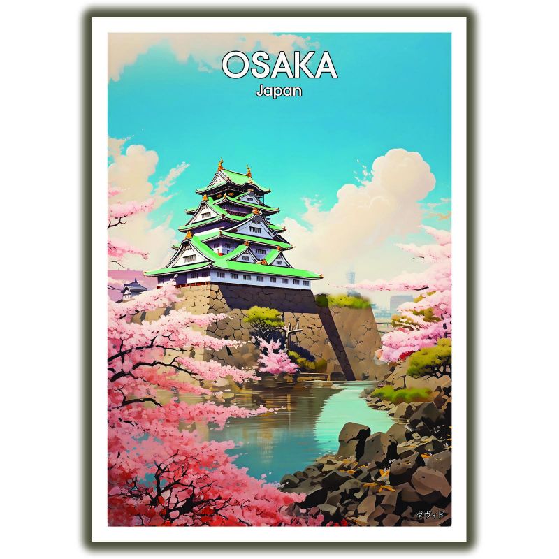 Affiche Japonaise Osaka