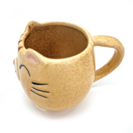 Mug japonais en céramique jaune - KIIROI NEKO - chat