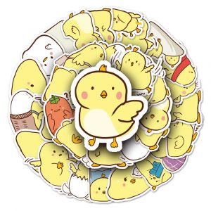 Lote de 50 pegatinas japonesas, Kawaii Canary Stickers-KANARIA