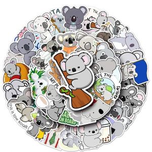 Lot of 50 Japanese stickers, Kawaii Koala-KOARA stickers