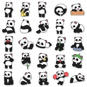 Lot of 50 Japanese stickers, Kawaii stickers-PANDA