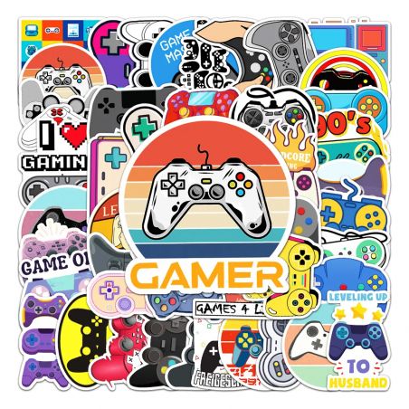 Lot de 50 autocollants japonais,Stickers Kawaii Gamer-PUREYA