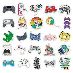 Lote de 50 stickers japoneses, Kawaii Gamer Stickers-PUREYA