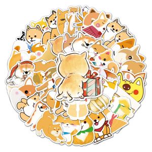 Set di 50 adesivi giapponesi, adesivi Kawaii Shiba Dog-SHIBAINU