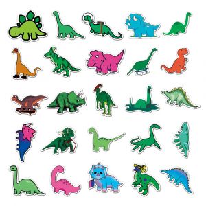 Lot de 50 autocollants japonais,Stickers Kawaii Dinosaures-KYORYU
