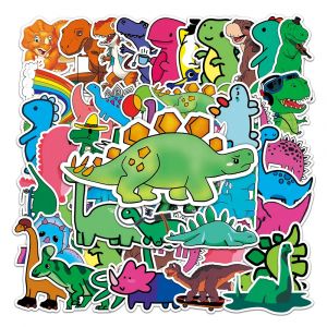 Set of 50 Japanese stickers, Kawaii Dinosaurs stickers-KYORYU