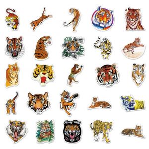 Set mit 50 japanischen Aufklebern, Kawaii Tiger Sticker-TORA