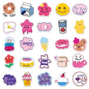 Lot of 50 Japanese stickers, Korean Kawaii Stickers - KANKOKU GO