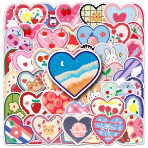Lot of 50 Japanese stickers, Kawaii Heart Stickers-SHINZO