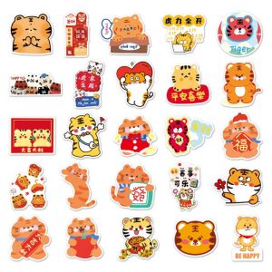 Lot of 50 Japanese stickers, Kawaii Tiger Stickers 1-TORA 1