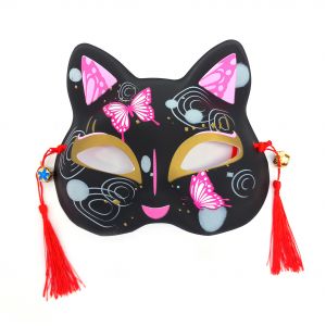 Japanische Halbmaske der schwarzen Katze, Chō