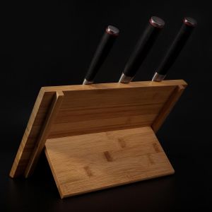 KOTAI Bamboo Magnetic Knife Holder (Foldable) - 30 x 22 cm