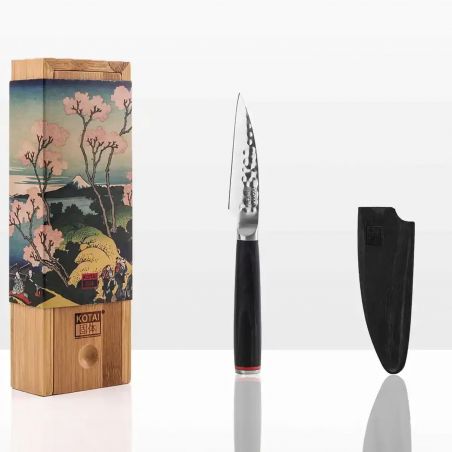 KOTAI paring knife with saya and bamboo box - blade 10 cm