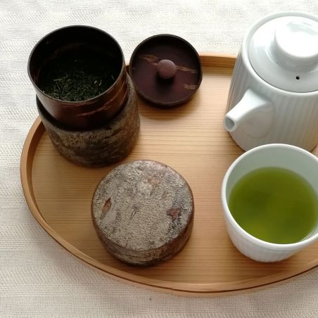 Boîte à thé en écorce de cerisier , DOUMORI CHIRASHI