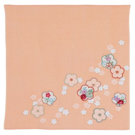 Furoshiki japonais motif Prune Corail , UME KORARU