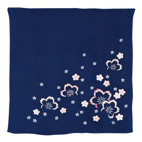 Japanese furoshiki sakura navy blue,SAKURA NO HANA