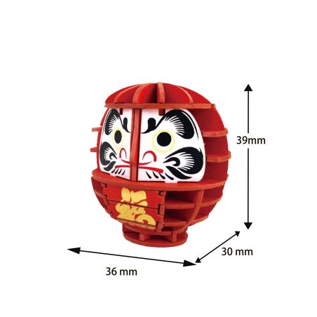 Puzzle paper art Daruma, SI-GU-MI PLUS