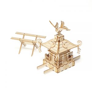 Puzzle arte in legno Santuario trasportabile Mikoshi, KI-GU-MI PLUS
