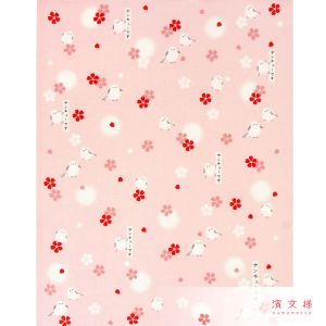 Japanese cotton handkerchief, bird pattern, TORI