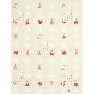 Mouchoir japonais en coton, motif Chien Shiba, SHIBAINU 1