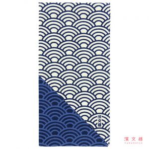 Mouchoir japonais en coton motif vagues, SEIGAIHA 