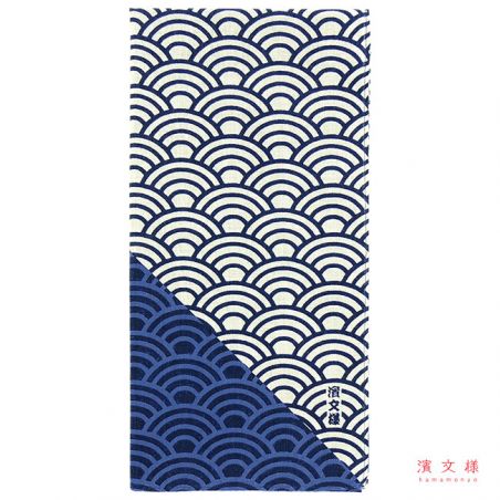 Mouchoir japonais en coton motif vagues, SEIGAIHA 