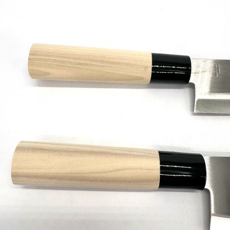 Duo of Japanese knives Nakiri and Santoku - SEKIRYU