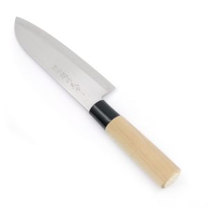 Couteau de cuisine japonais pour tout type d'aliments, SANTOKU, 17cm