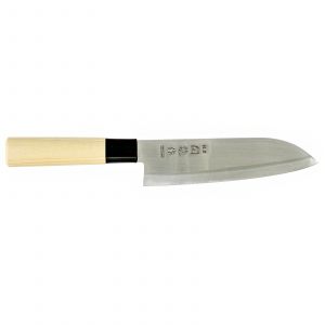 Coltello da cucina giapponese per tutti i tipi di cibo, SANTOKU, 17cm