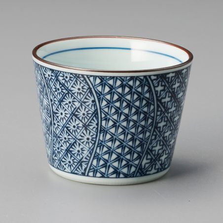 Tazza soba-choko giapponese, SHONZUI, motivi blu